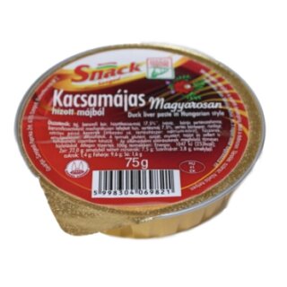 Snack - ungarische Entenleberpastete - Kacsamájás magyarosan 75g