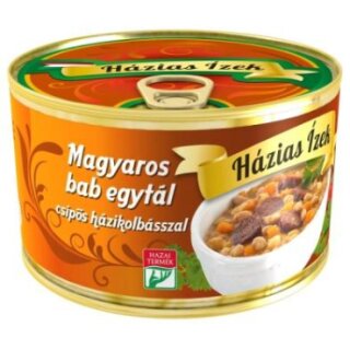 Bohnengulasch mit scharfer Paprikawurst - Dose 400g