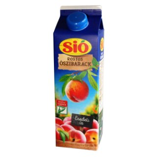 Sió Rostos Öszibarack - Pfirsichsaft mit 20% Fruchtgehalt - 1 Liter